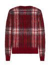 An image of the Tommy Hilfiger Tartan Check V-Neck Cardi