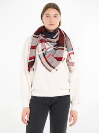An image of the Tommy Hilfiger Check Large Square Scarf