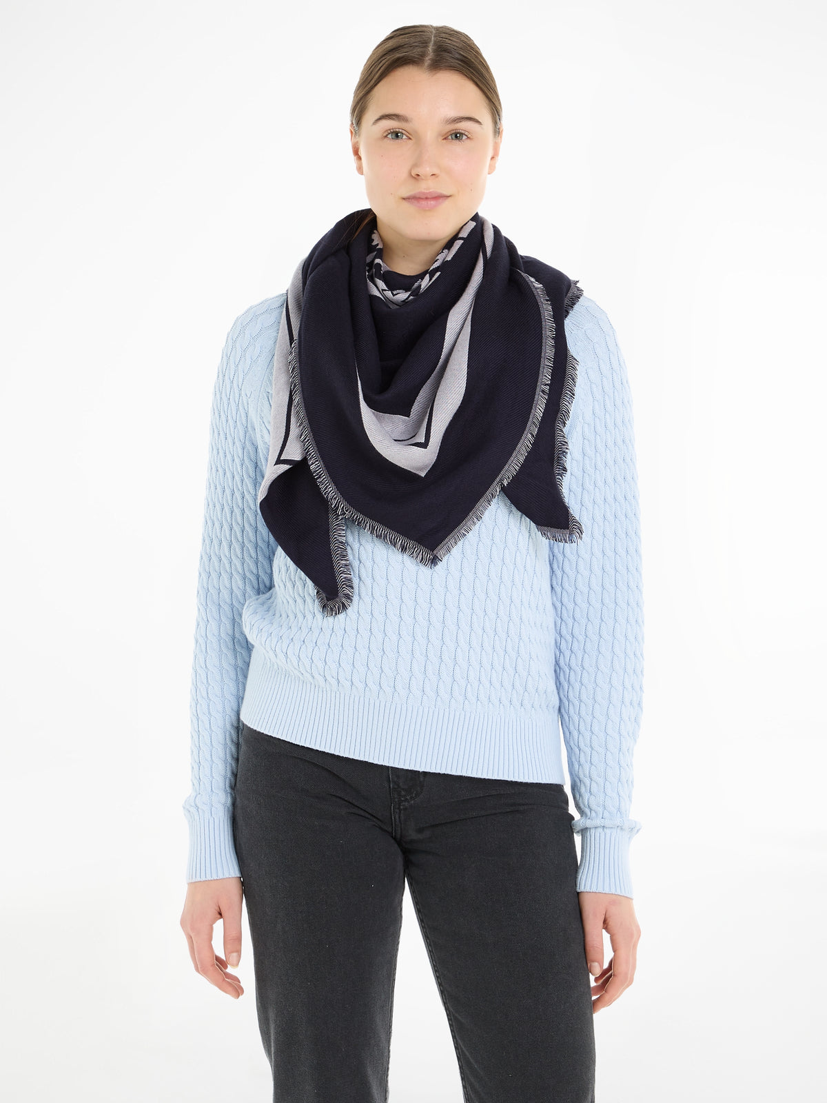 An image of the Tommy Hilfiger Heritage Prep Square Scarf