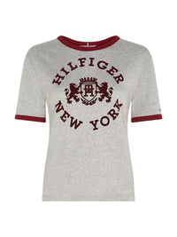 An image of the Tommy Hilfiger Varsity Flock Top