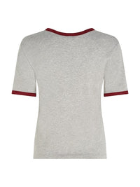 An image of the Tommy Hilfiger Varsity Flock Top