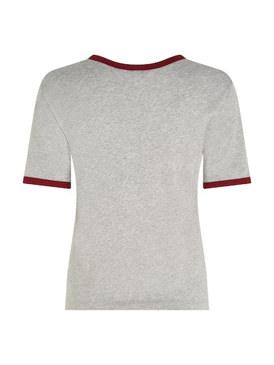 An image of the Tommy Hilfiger Varsity Flock Top