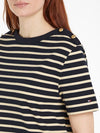An image of the Tommy Hilfiger Stripe Boat Neck Relaxed T-Shirt