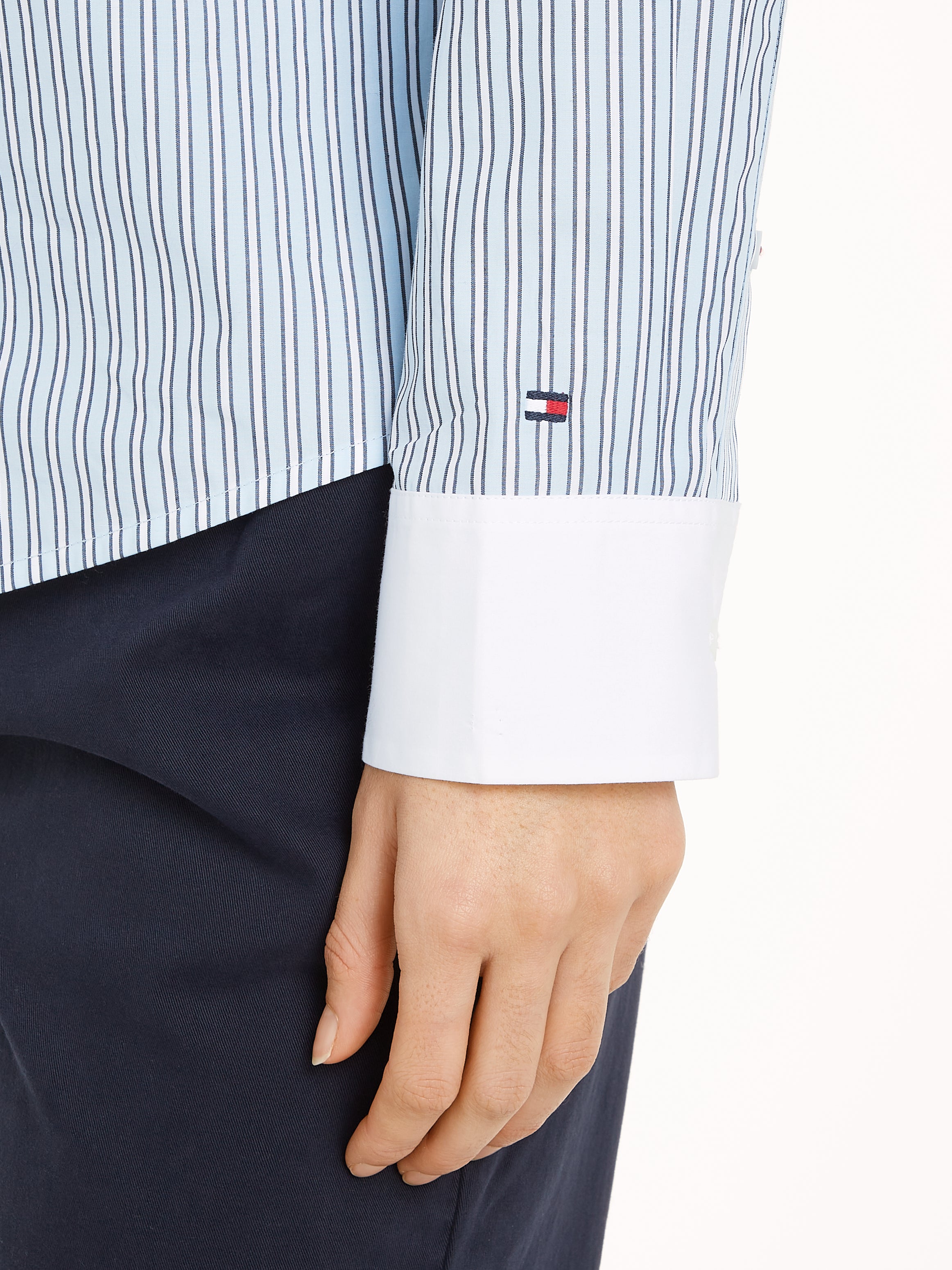 An image of the Tommy Hilfiger Contrast Stripe Regular Shirt