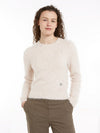 An image of the Tommy Hilfiger Alpaca Blend Crew Neck Jumper