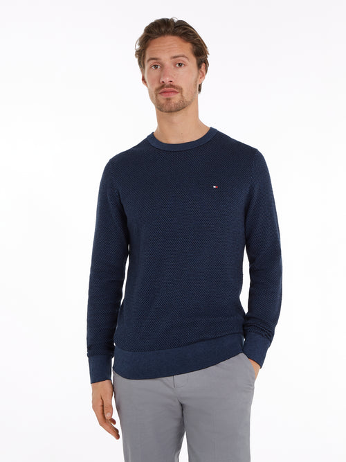 An image of the Tommy Hilfiger Pure Wool Cable Knit Jumper