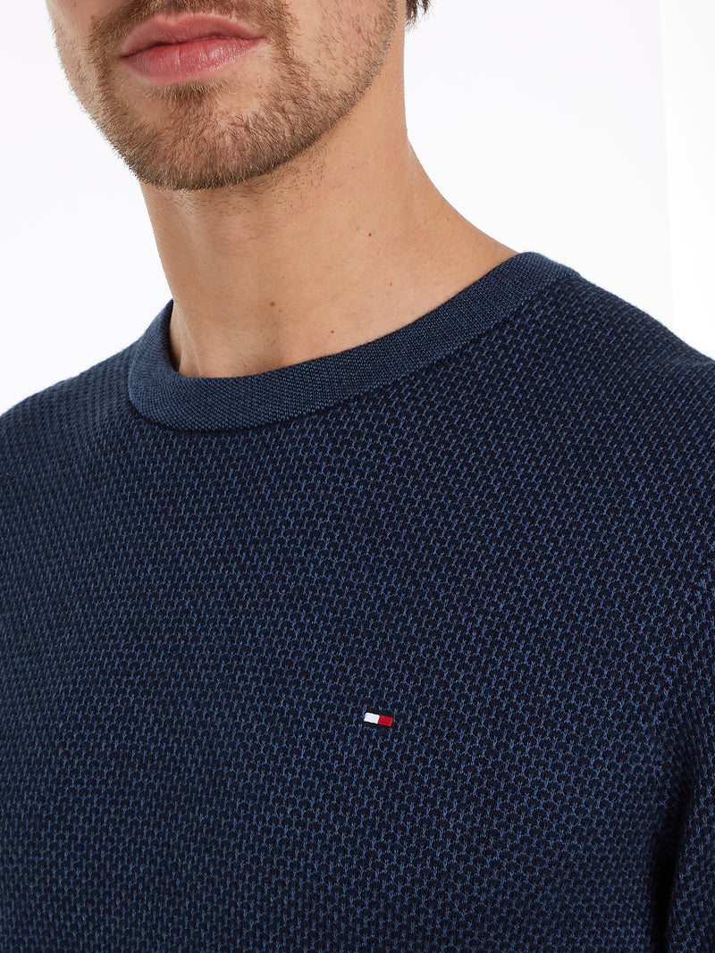 An image of the Tommy Hilfiger Pure Wool Cable Knit Jumper
