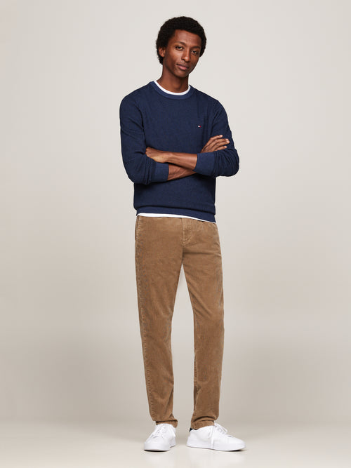 An image of the Tommy Hilfiger Pure Wool Cable Knit Jumper