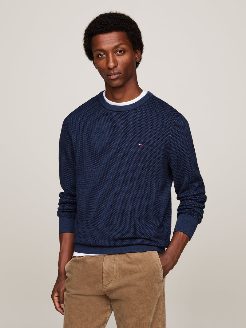 An image of the Tommy Hilfiger Pure Wool Cable Knit Jumper