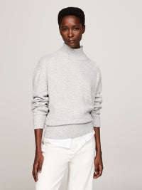 An image of the Tommy Hilfiger Wool Blend Mock Turtleneck Jumper