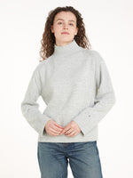 An image of the Tommy Hilfiger Wool Blend Mock Turtleneck Jumper