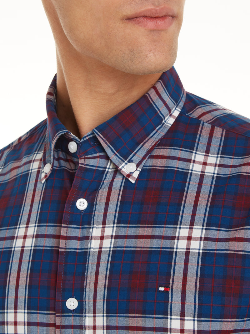 An image of the Tommy Hilfiger Tommy Tartan Regular Fit Poplin Shirt