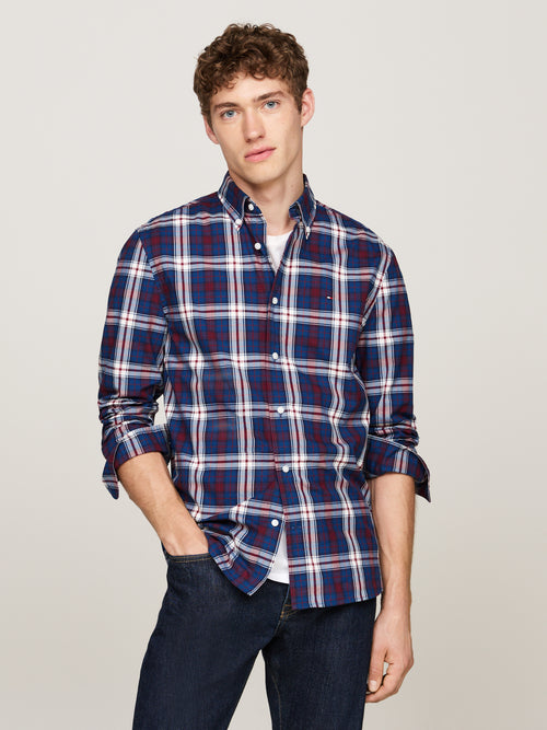 An image of the Tommy Hilfiger Tommy Tartan Regular Fit Poplin Shirt