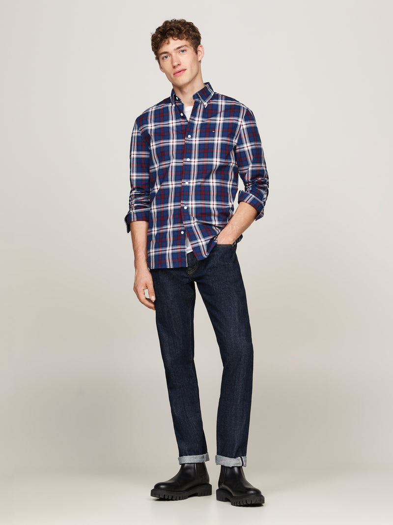 An image of the Tommy Hilfiger Tommy Tartan Regular Fit Poplin Shirt