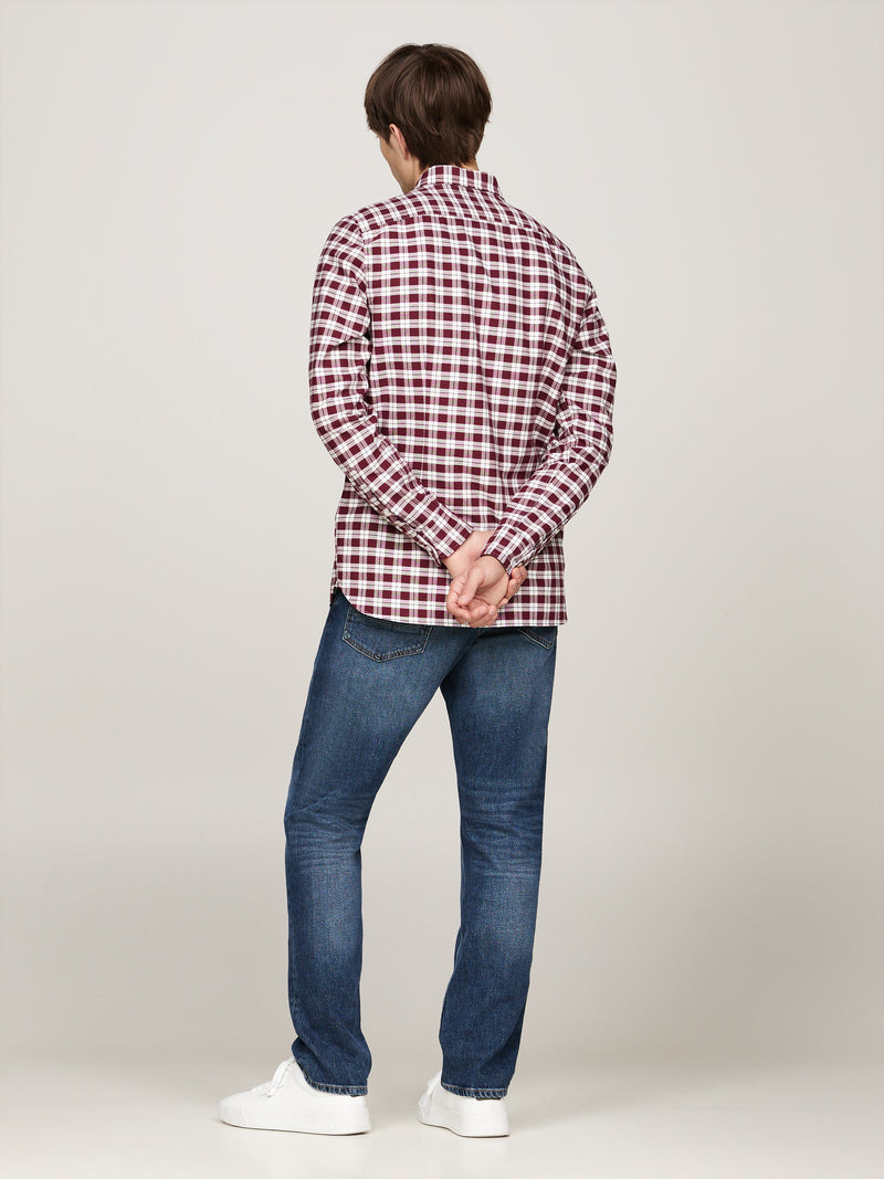 An image of the Tommy Hilfiger Check Slim Fit Oxford Shirt