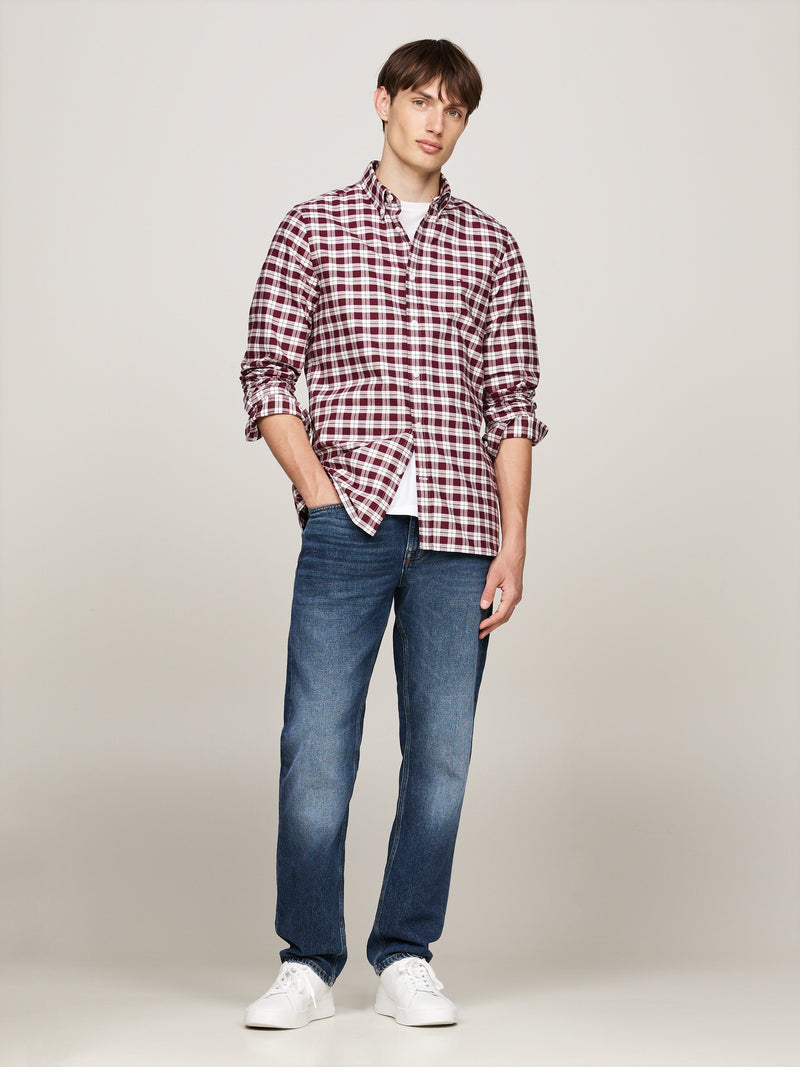 An image of the Tommy Hilfiger Check Slim Fit Oxford Shirt