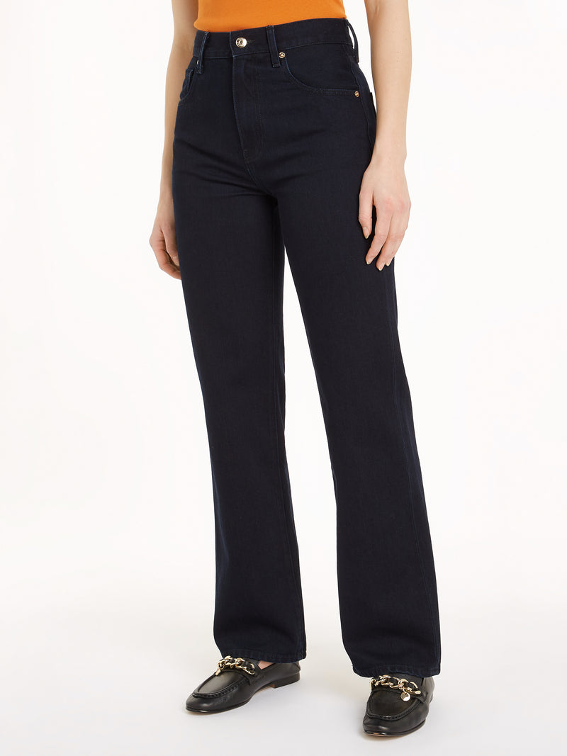 An image of the Tommy Hilfiger High Rise Relaxed Bootcut Jeans