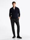 An image of the Tommy Hilfiger Half-Zip Mock Jumper with Cashmere