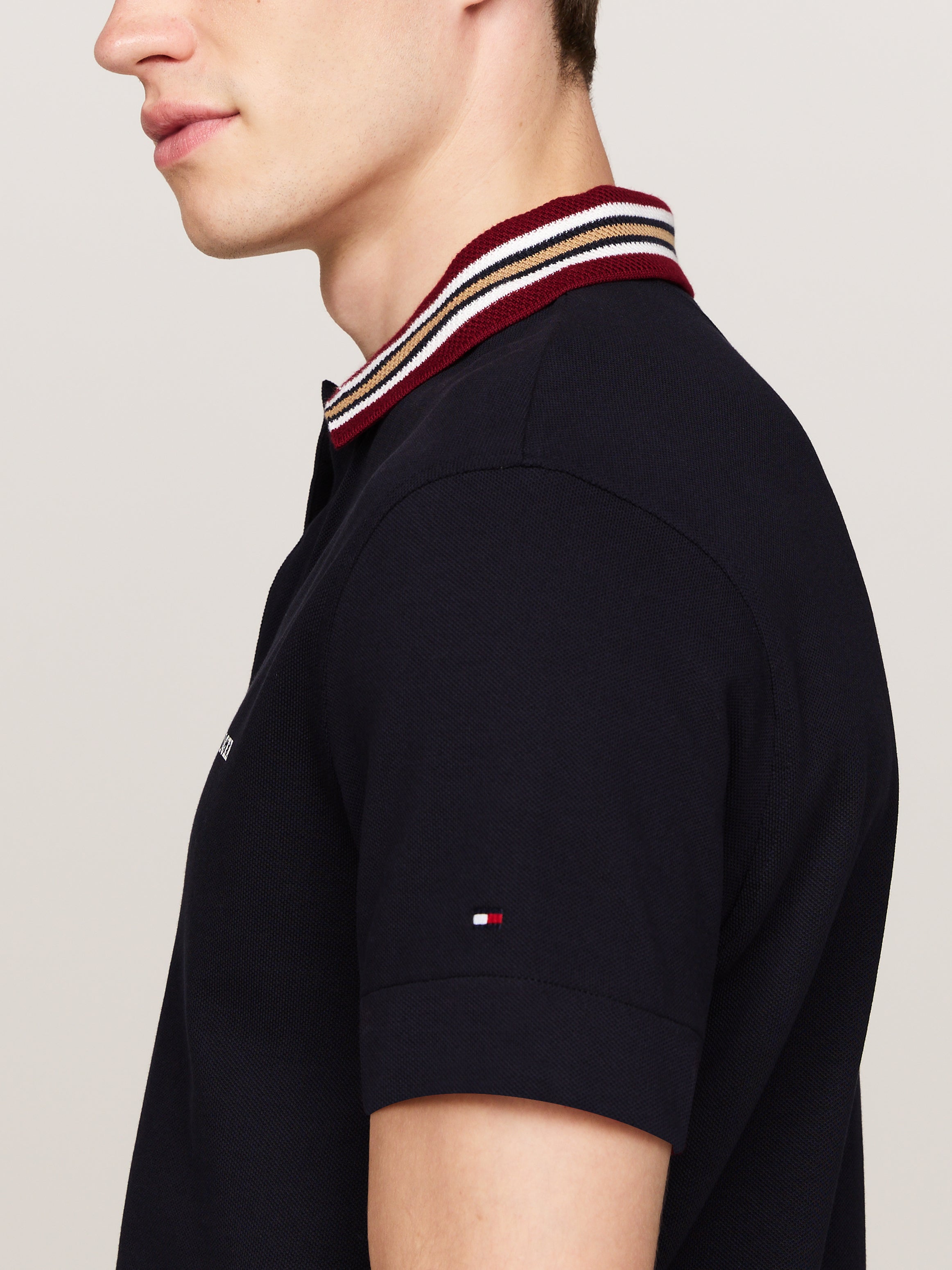 An image of the Tommy Hilfiger Contrast Collar Regular Polo Shirt
