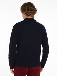 An image of the Tommy Hilfiger Two-Tone Jumper With Cashmere