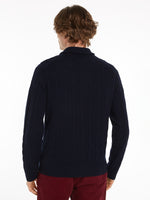 An image of the Tommy Hilfiger Two-Tone Jumper With Cashmere
