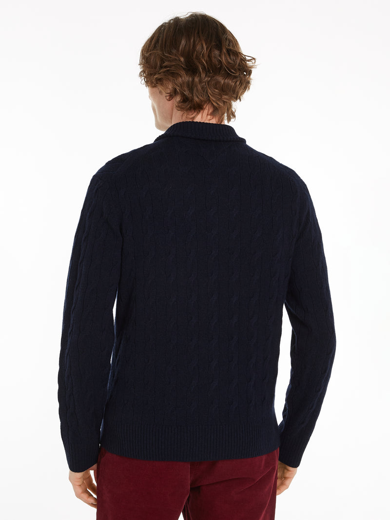 An image of the Tommy Hilfiger Two-Tone Jumper With Cashmere