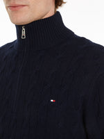 An image of the Tommy Hilfiger Two-Tone Jumper With Cashmere
