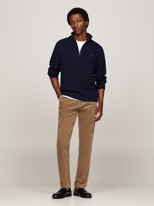 An image of the Tommy Hilfiger Two-Tone Jumper With Cashmere