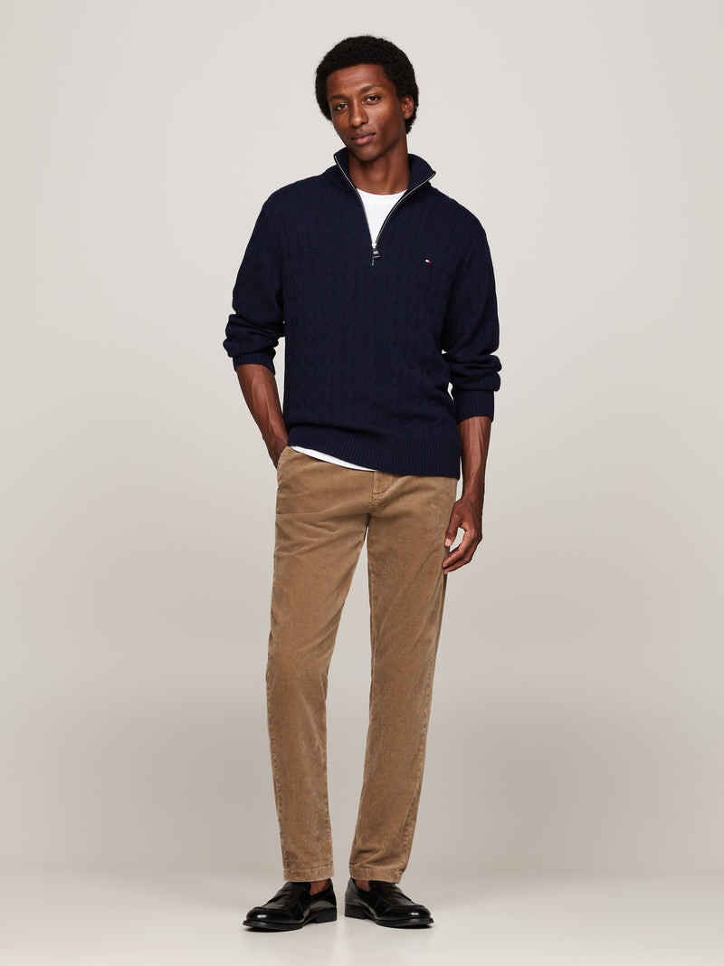 An image of the Tommy Hilfiger Two-Tone Jumper With Cashmere