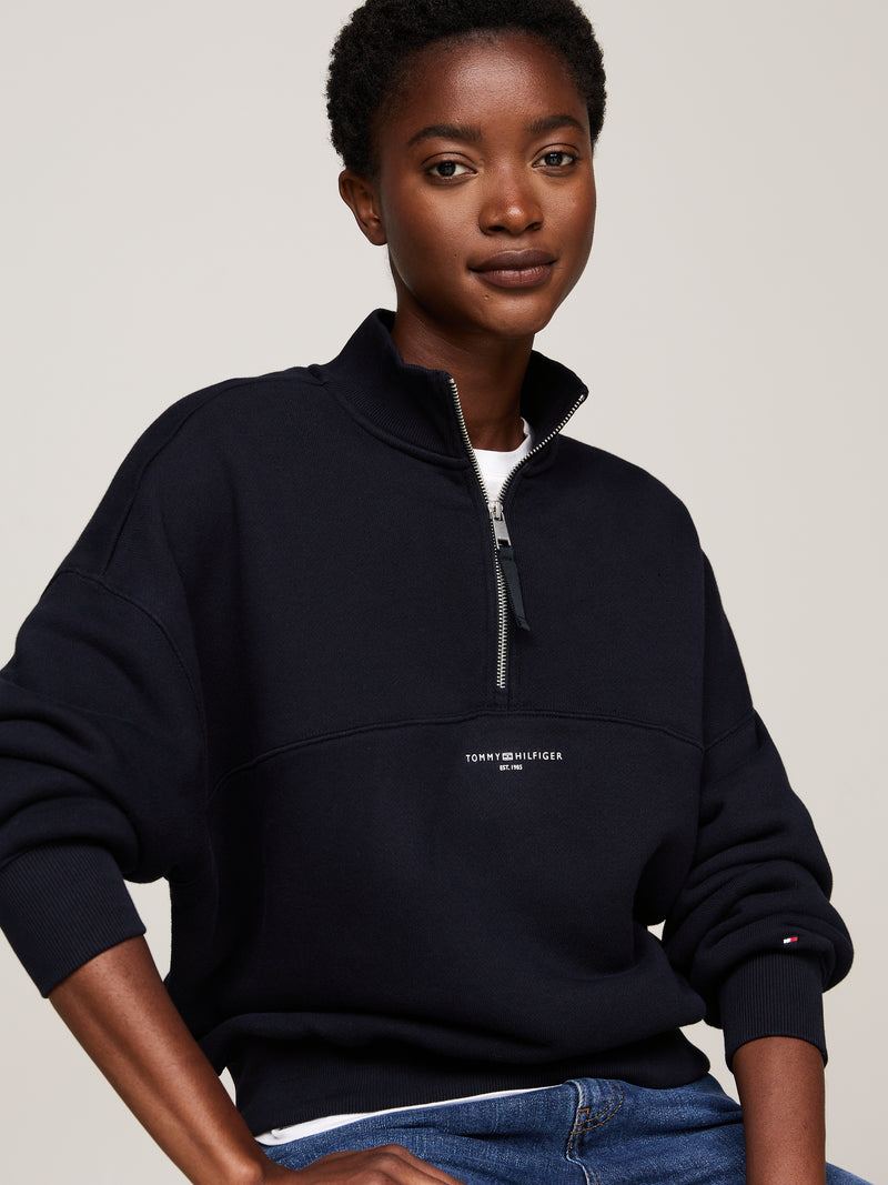 An image of the Tommy Hilfiger Reg Mini Corp 1/2 Zip Sweatshirt