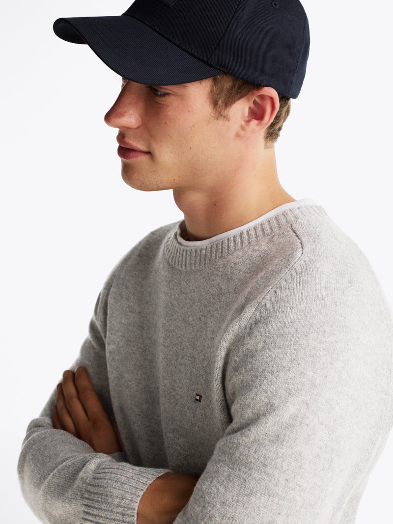 An image of the Tommy Hilfiger Pure Wool Crew Neck Jumper