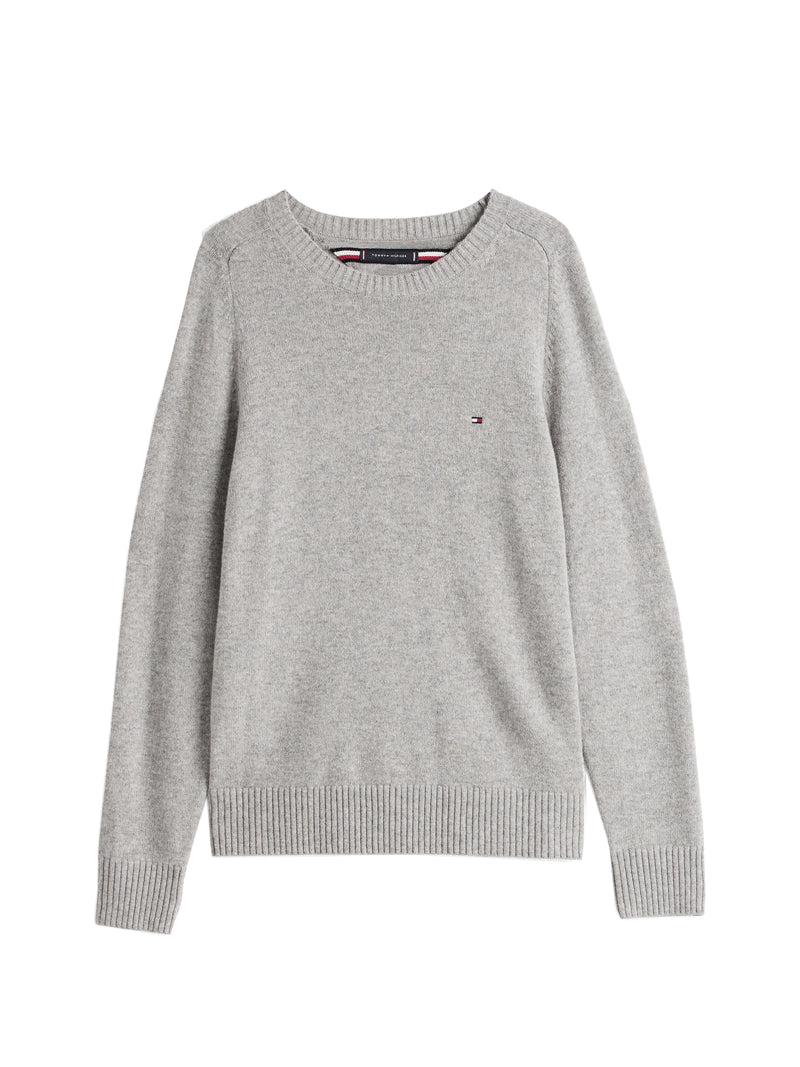 An image of the Tommy Hilfiger Pure Wool Crew Neck Jumper