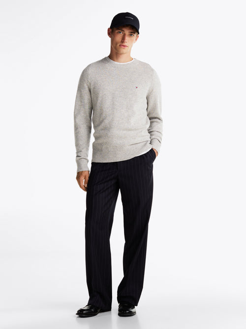 An image of the Tommy Hilfiger Pure Wool Crew Neck Jumper