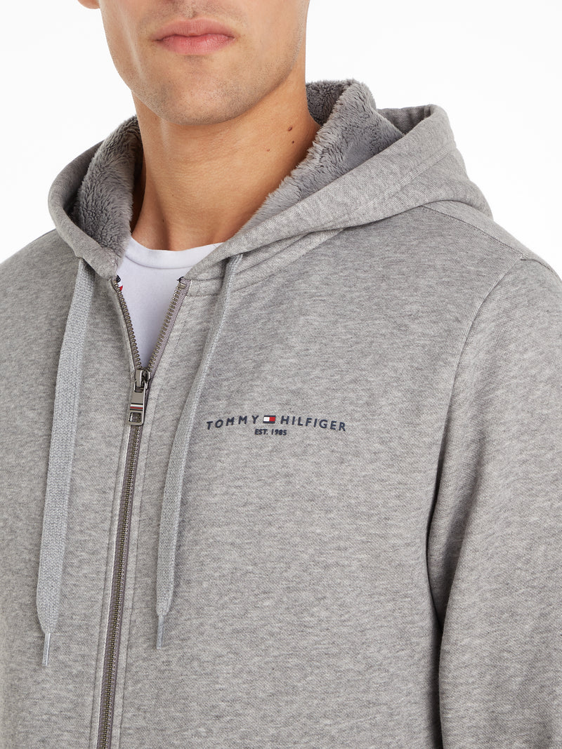 An image of the Tommy Hilfiger Faux Fur Lined Zip-Thru Hoody