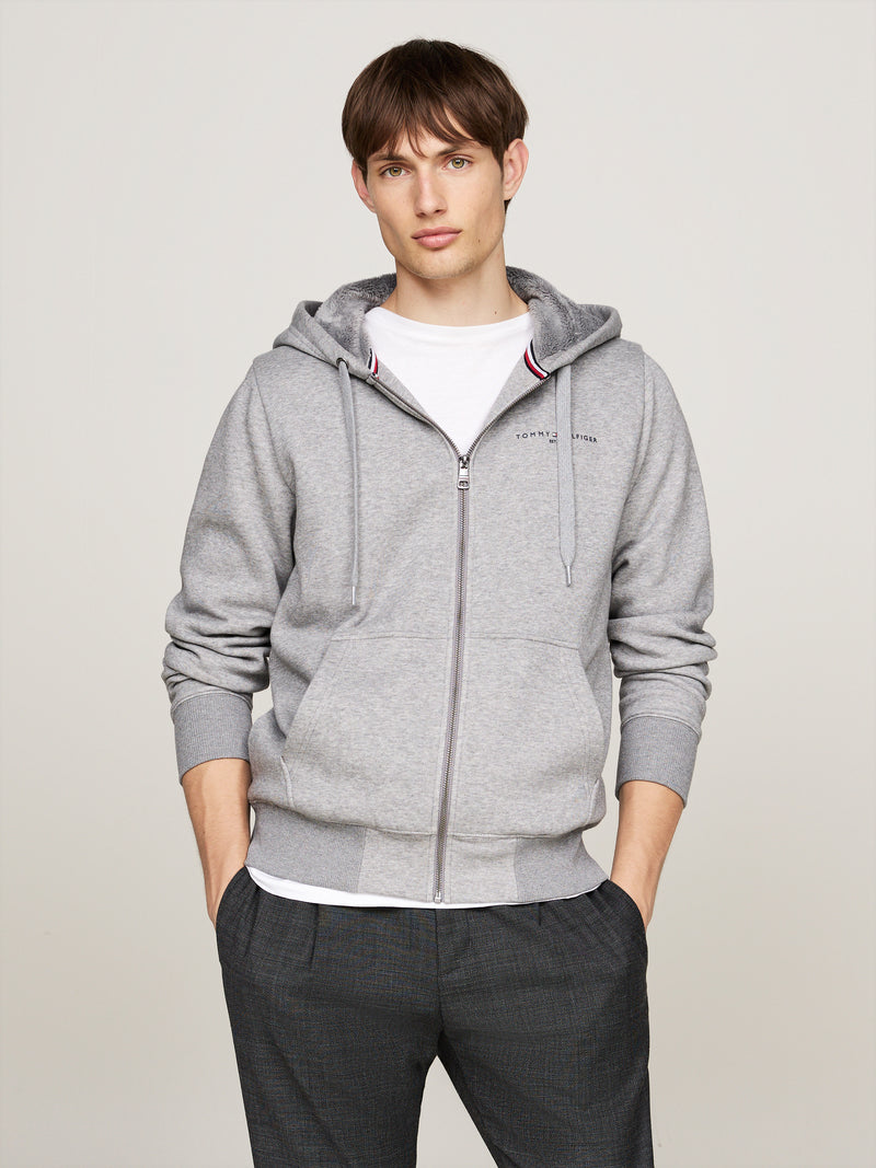 An image of the Tommy Hilfiger Faux Fur Lined Zip-Thru Hoody