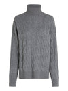 An image of the Tommy Hilfiger Relaxed Pure Wool Roll Neck Jumper