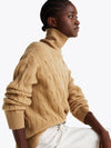 An image of the Tommy Hilfiger Relaxed Pure Wool Roll Neck Jumper