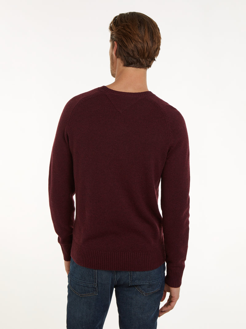An image of the Tommy Hilfiger Pure Wool Crew Neck Jumper
