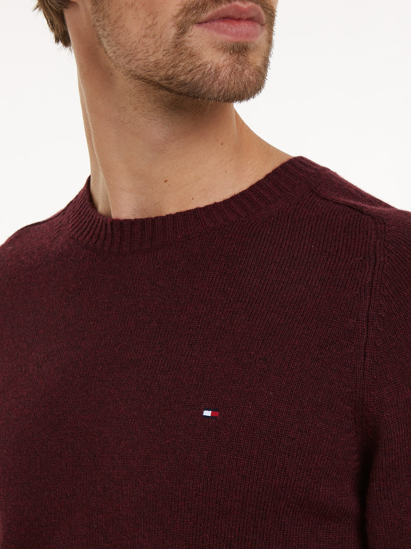 An image of the Tommy Hilfiger Pure Wool Crew Neck Jumper