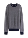 An image of the Tommy Hilfiger Herringbone Knit Jumper With Cashmere