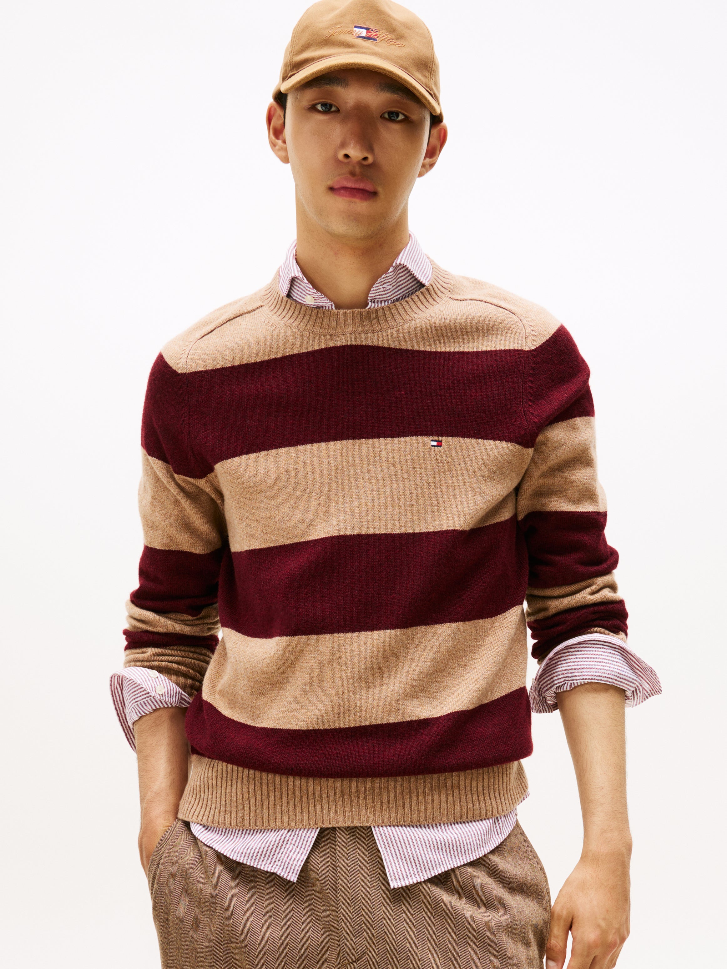 An image of the Tommy Hilfiger Pure Wool Crew Neck Jumper