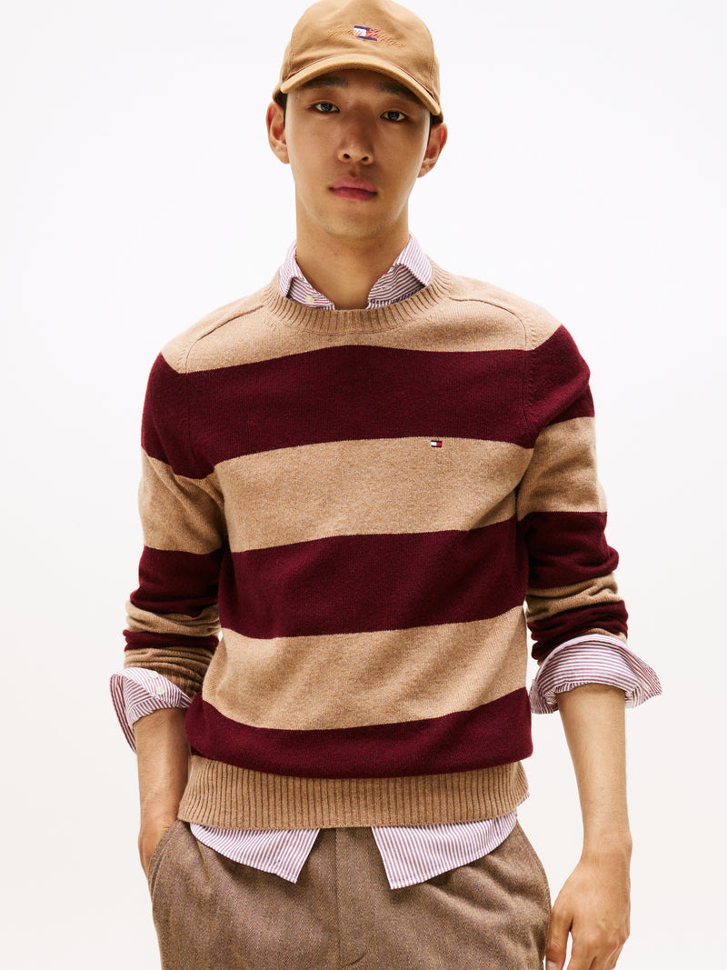 An image of the Tommy Hilfiger Pure Wool Crew Neck Jumper