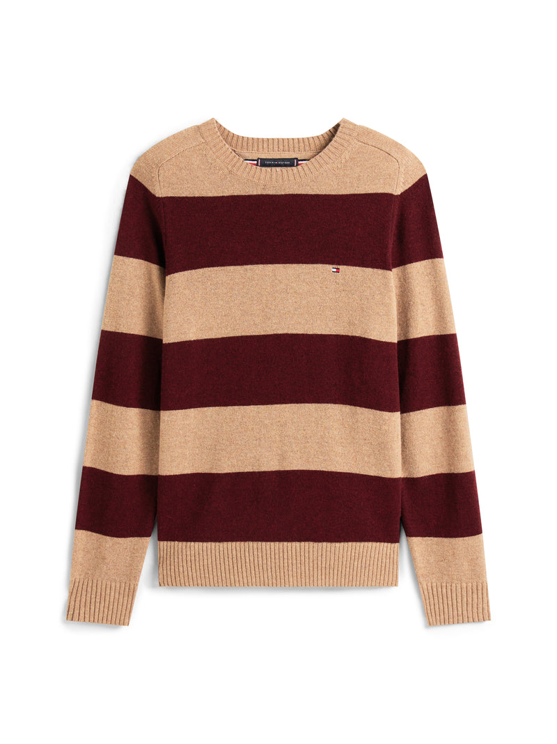 An image of the Tommy Hilfiger Pure Wool Crew Neck Jumper