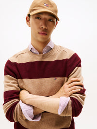 An image of the Tommy Hilfiger Pure Wool Crew Neck Jumper
