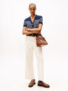 An image of the Tommy Hilfiger Jersey Gold-Tone Button Short Sleeve Cardigan