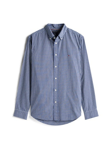 An image of the Tommy Hilfiger Flex Poplin Mini Tartan Shirt