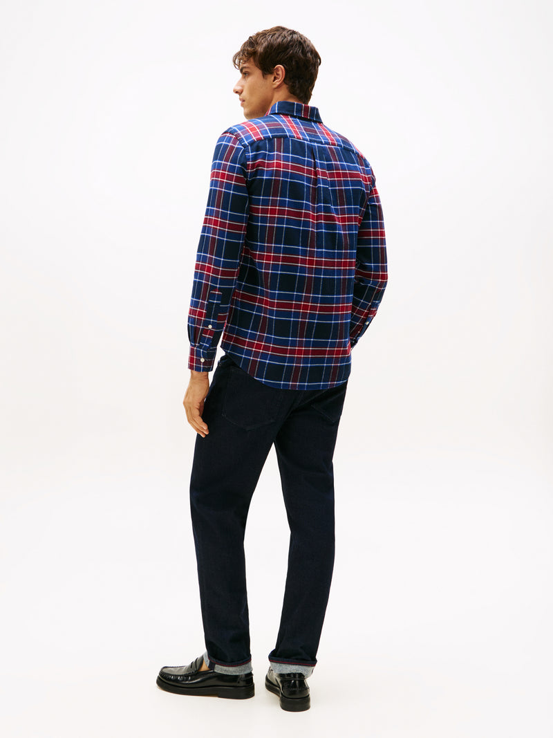 An image of the Tommy Hilfiger Hero Flannel Tartan Check Shirt