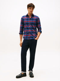 An image of the Tommy Hilfiger Hero Flannel Tartan Check Shirt