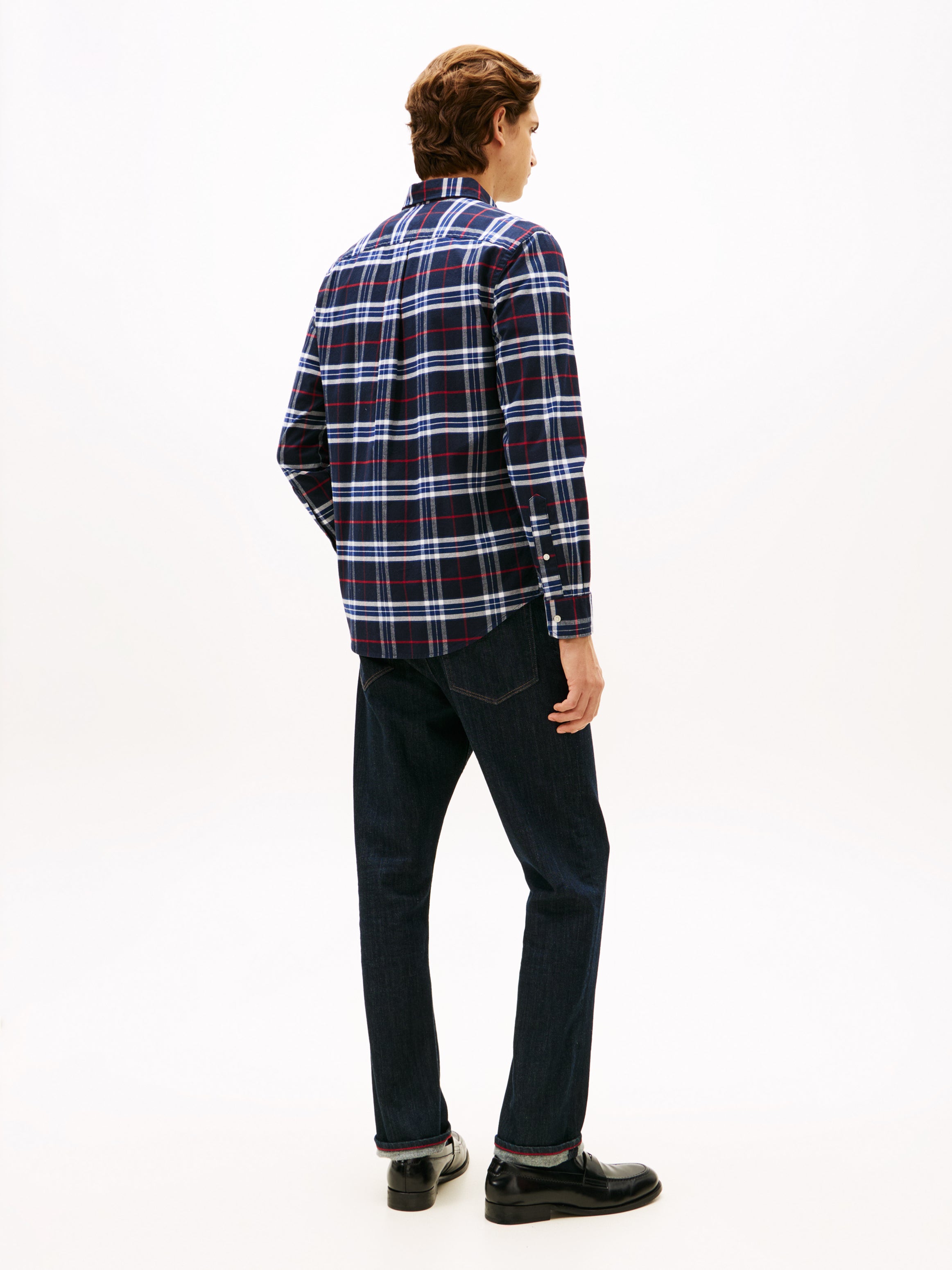 An image of the Tommy Hilfiger Brushed Oxford Check Shirt
