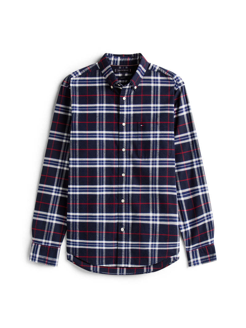 An image of the Tommy Hilfiger Brushed Oxford Check Shirt
